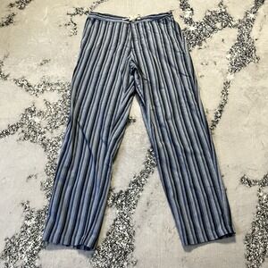Oliver Spencer Lounge Pants Mens Size Medium/ 32 Blue Striped Organic